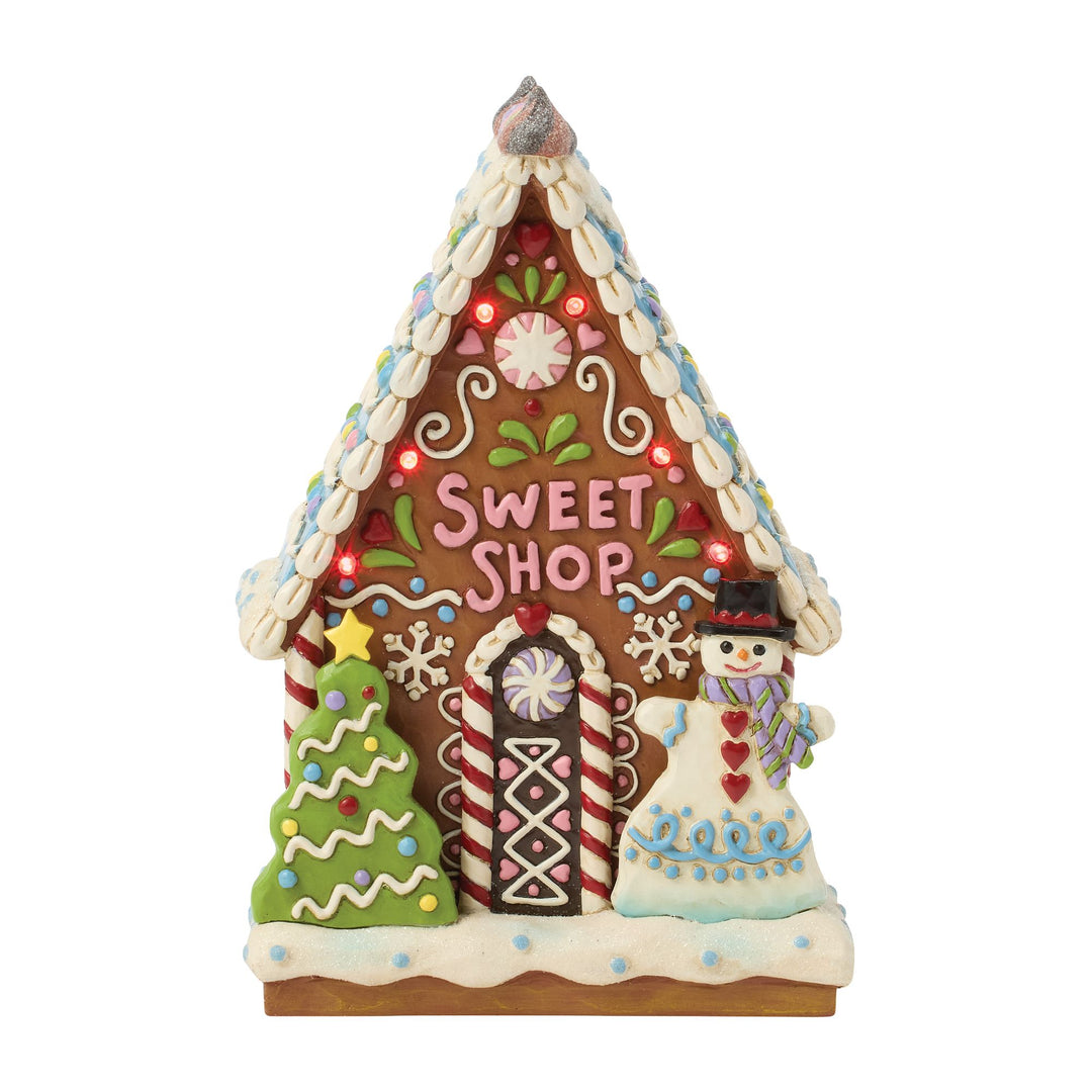 Gingerbread LED Sweet Shop Fig – Jim Shore
