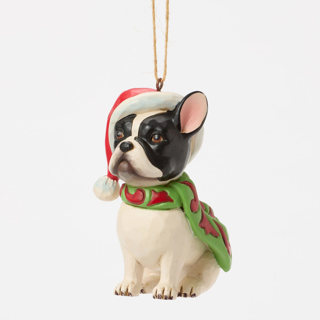 Christmas Dog Frenchie Orn