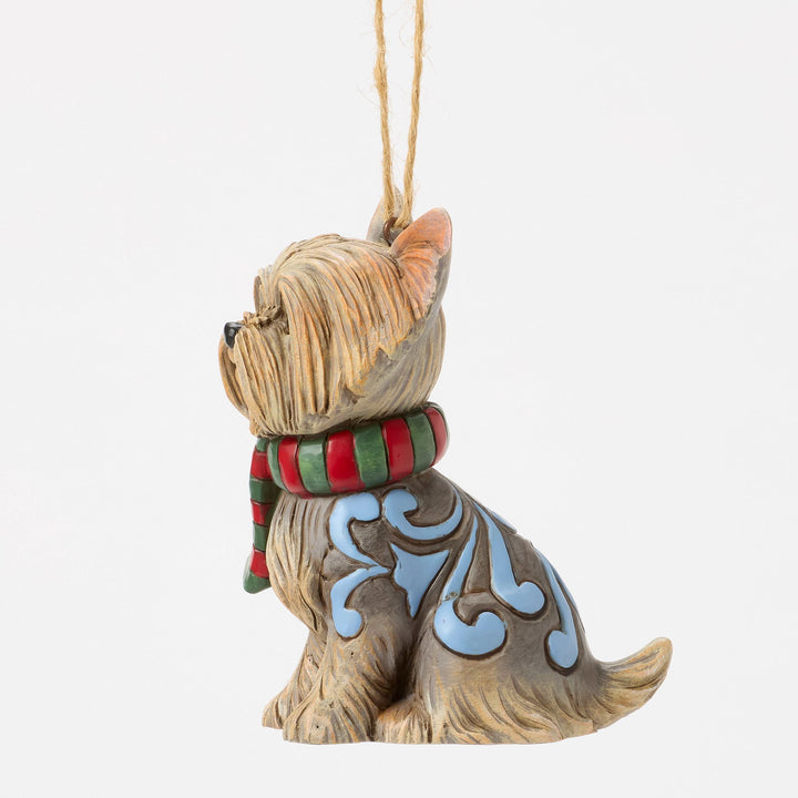 Christmas Dog Yorkie Ornament