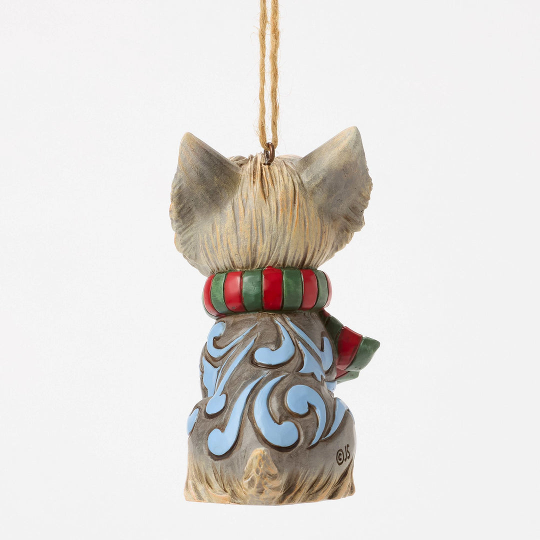 Christmas Dog Yorkie Ornament