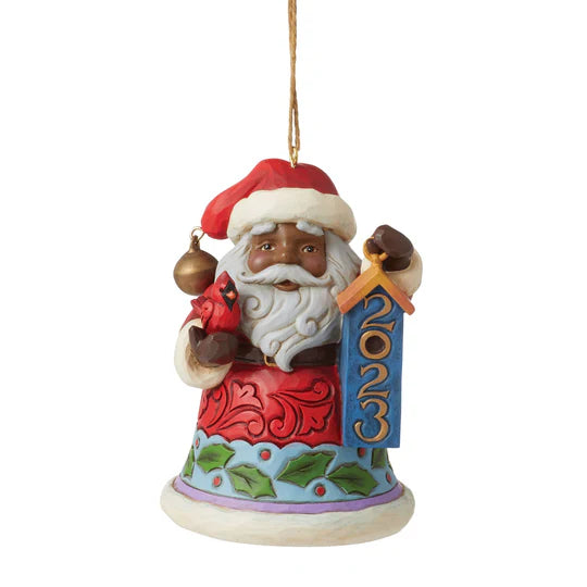 Black Santa 2023 ornament