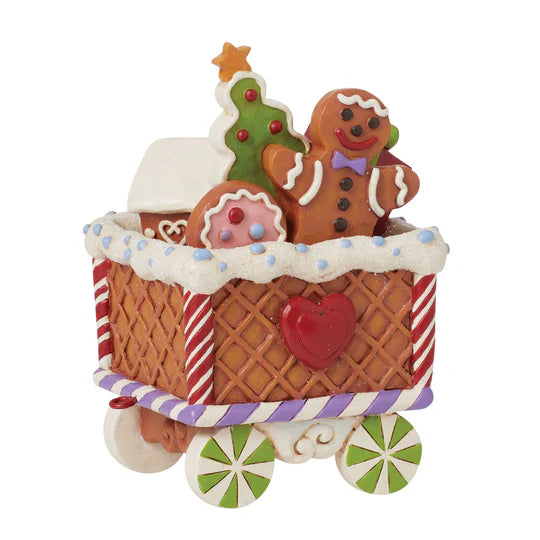 Gingerbread cart figurine