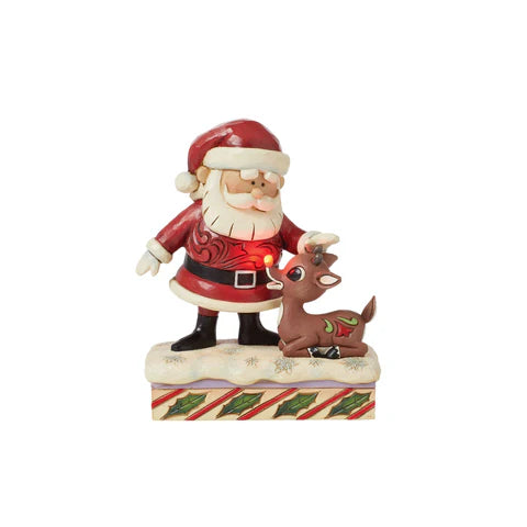 Santa and Rudolph figurine