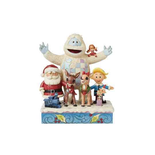 Rudolph and gang figurine