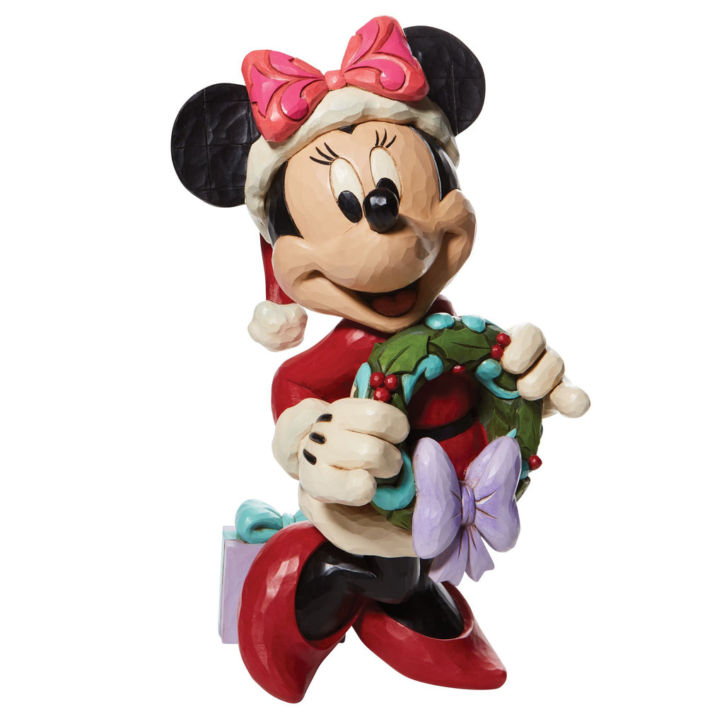 Minnie Holding Wreath Statue