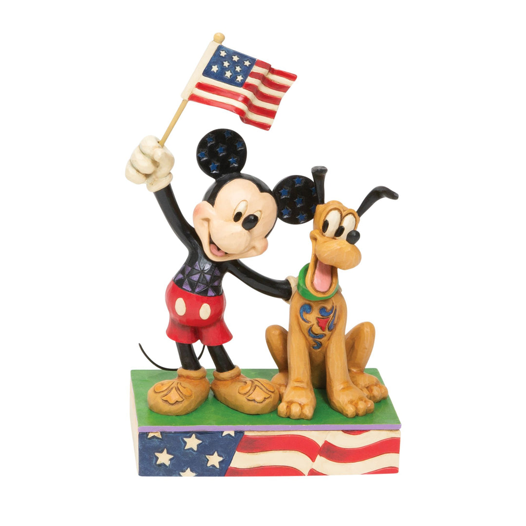 Mickey and Pluto Patriotic