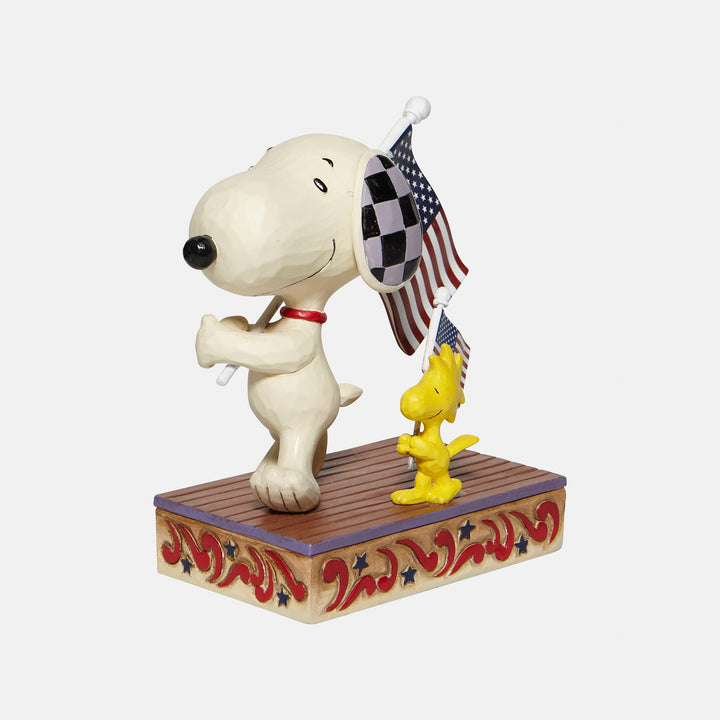 Snoopy/Woodstock with Flags