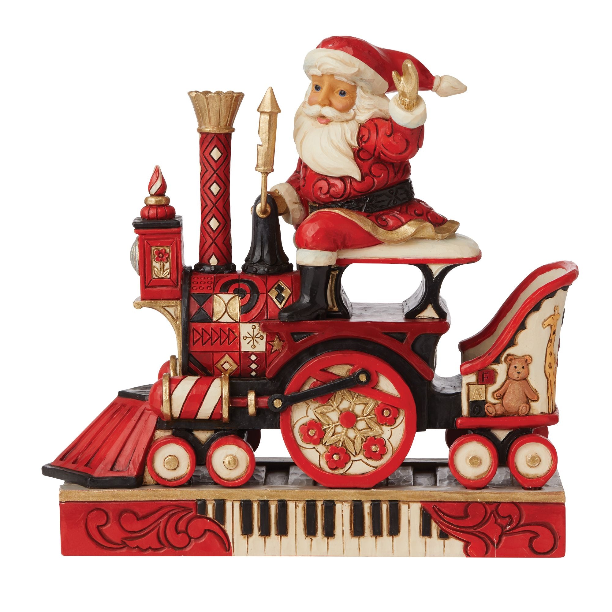 Santa Riding FAO Schwarz Train