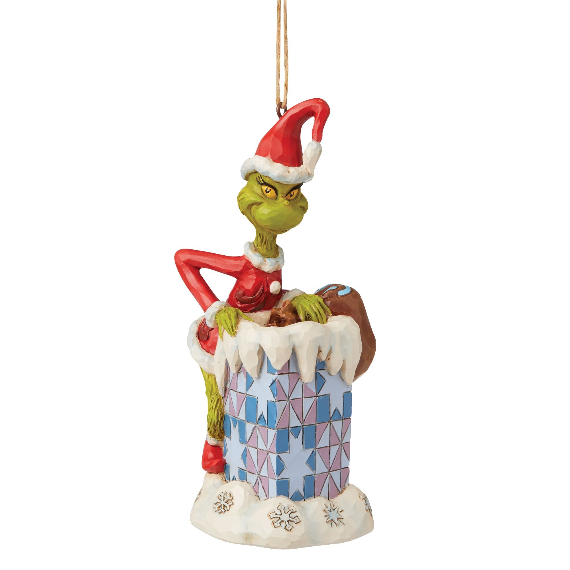 Elf With Chimney Ornament 6