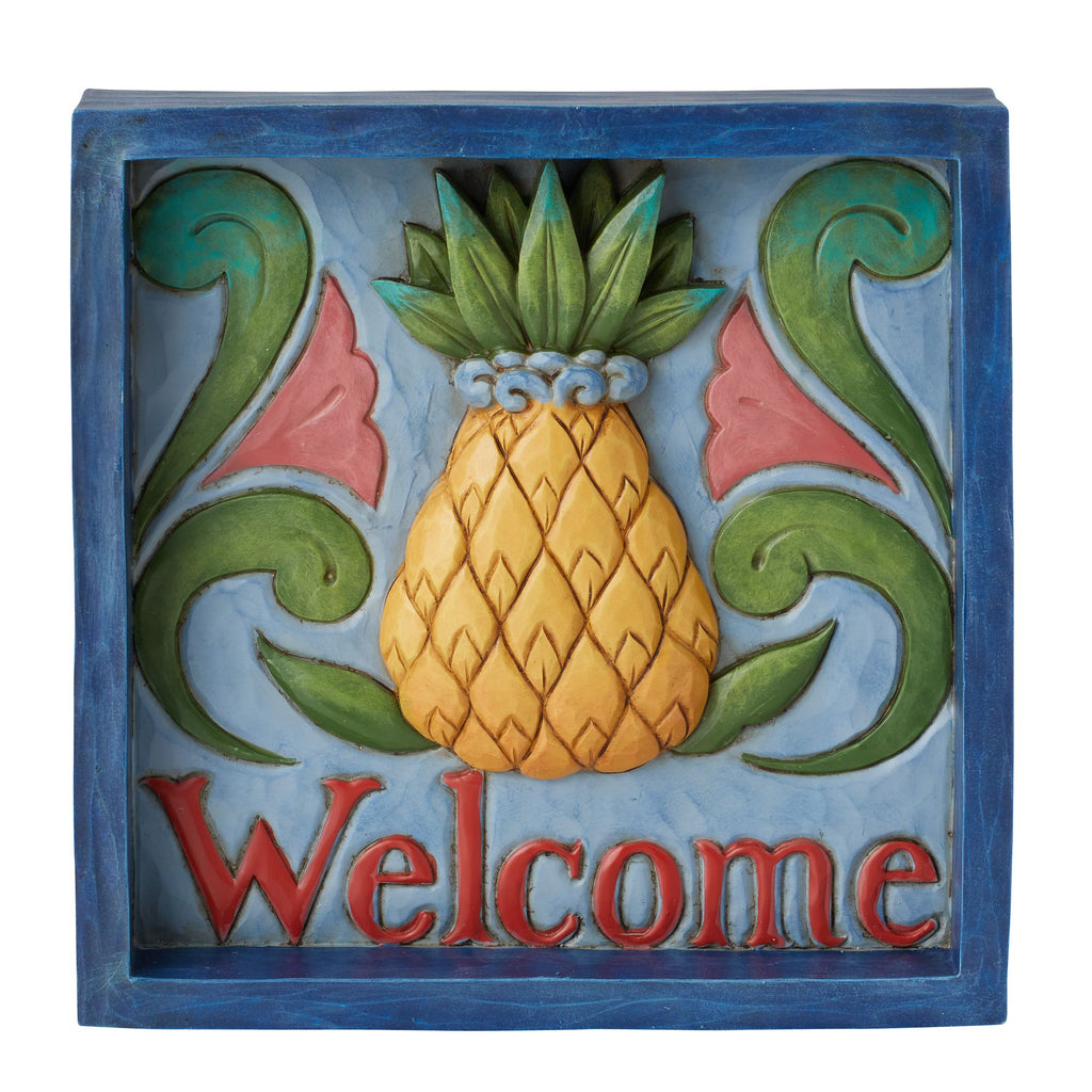 Welcome Pineapple Plaque