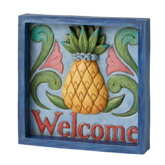 Welcome Pineapple Plaque