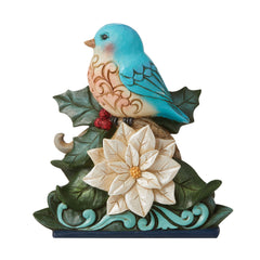 Wonderland Bluebird/Poinsettia