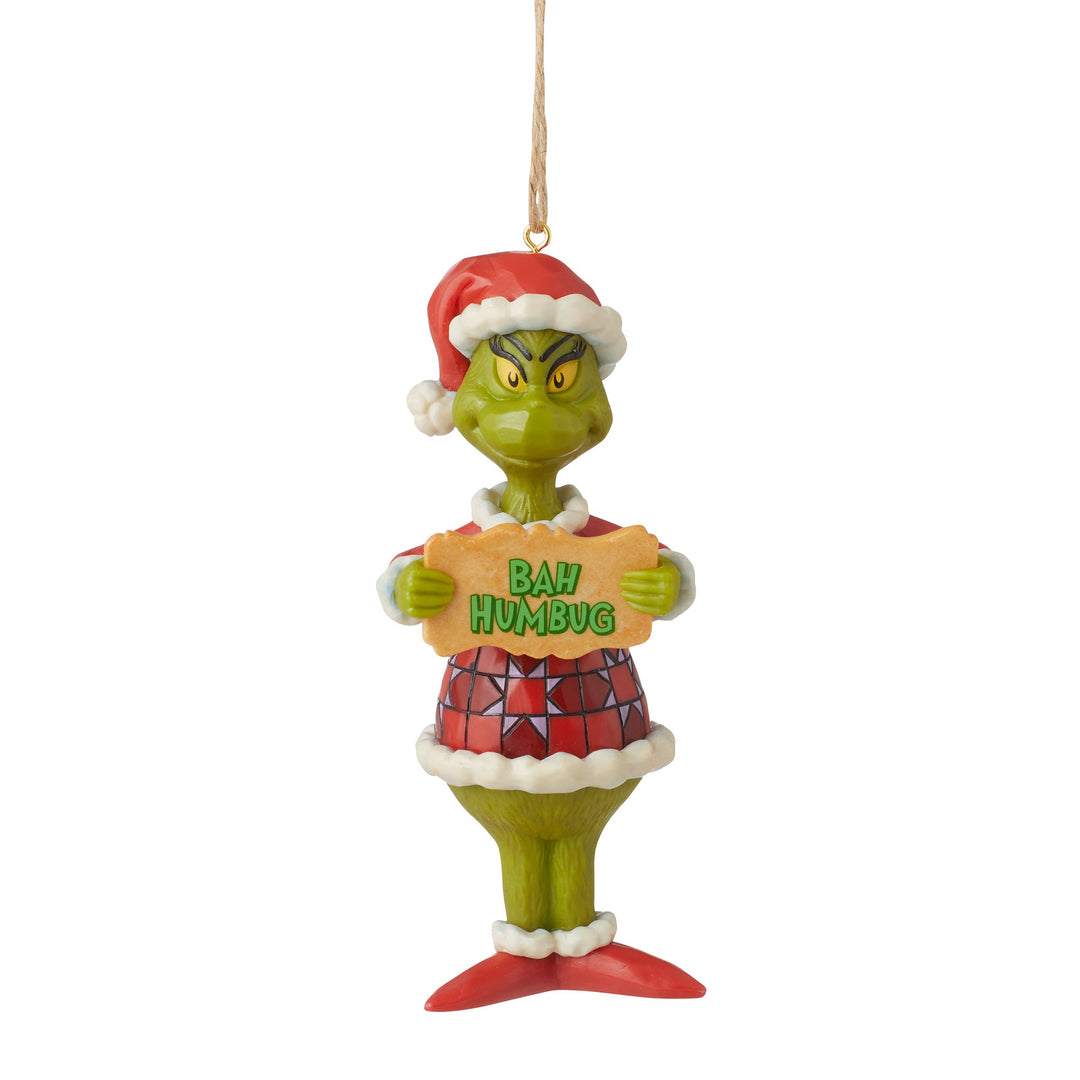 Grinch Bah Humbug PVC Ornament