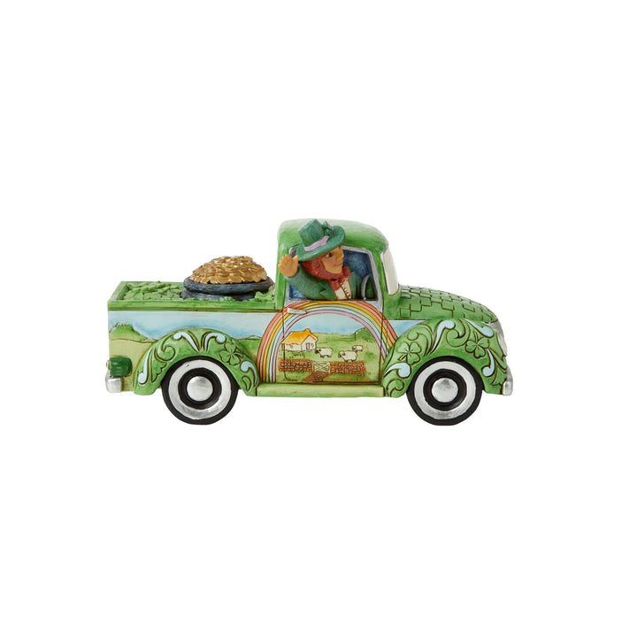 Leprechaun in Green Truck