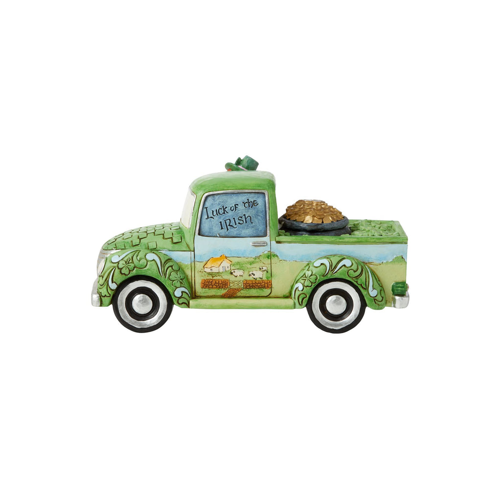 Leprechaun in Green Truck