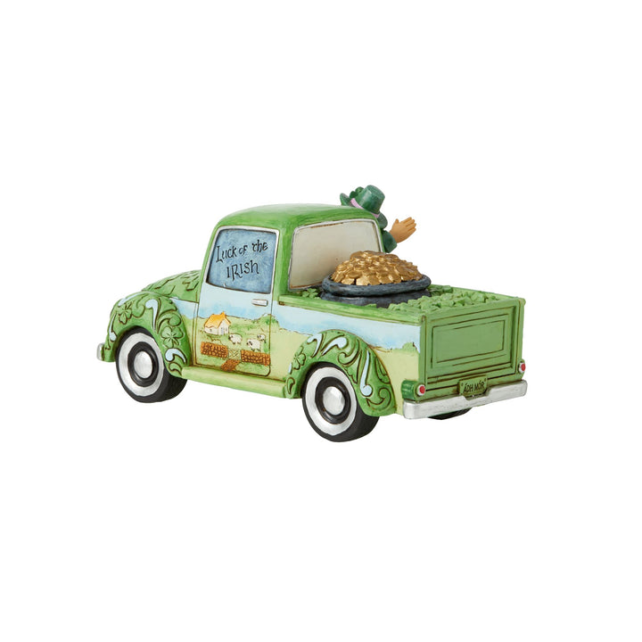 Leprechaun in Green Truck