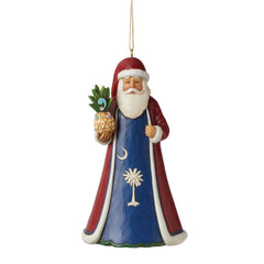 South Carolina Santa Ornament