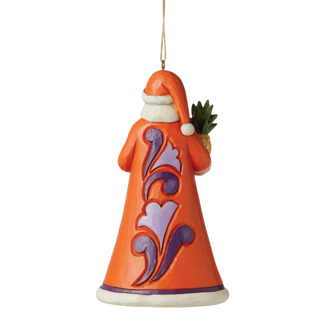 SouthCarolina Orange Santa Orn