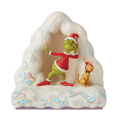 Grinch and Max  on Snow Mound