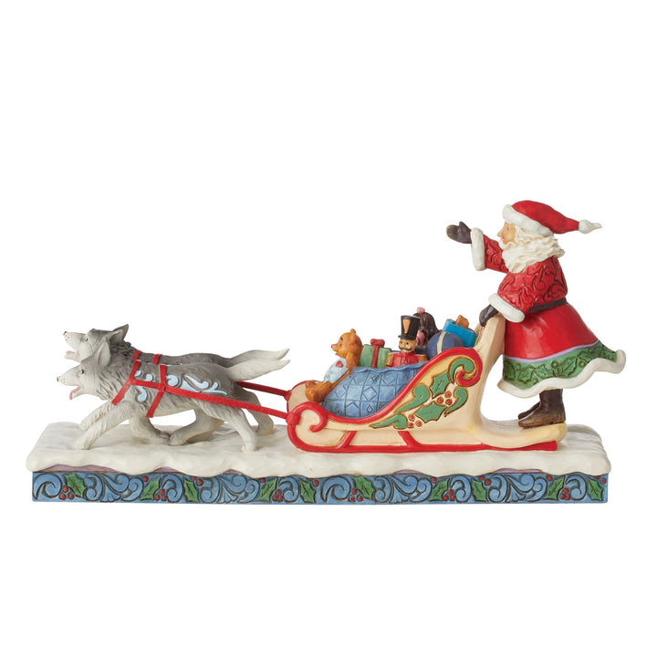 Santa Dog Sledding