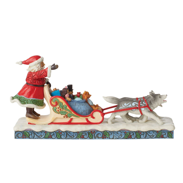 Santa Dog Sledding