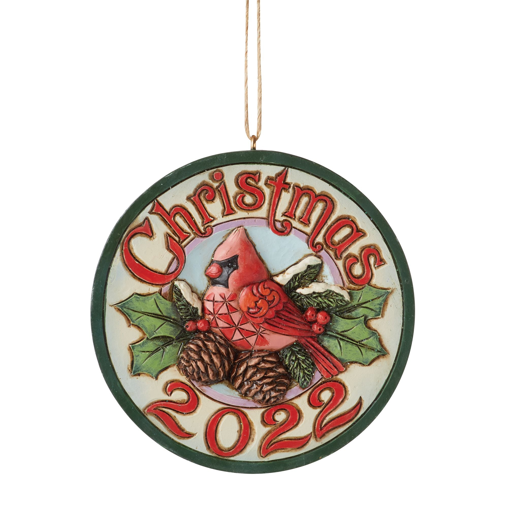 Dated 2022 Cardinal Ornament