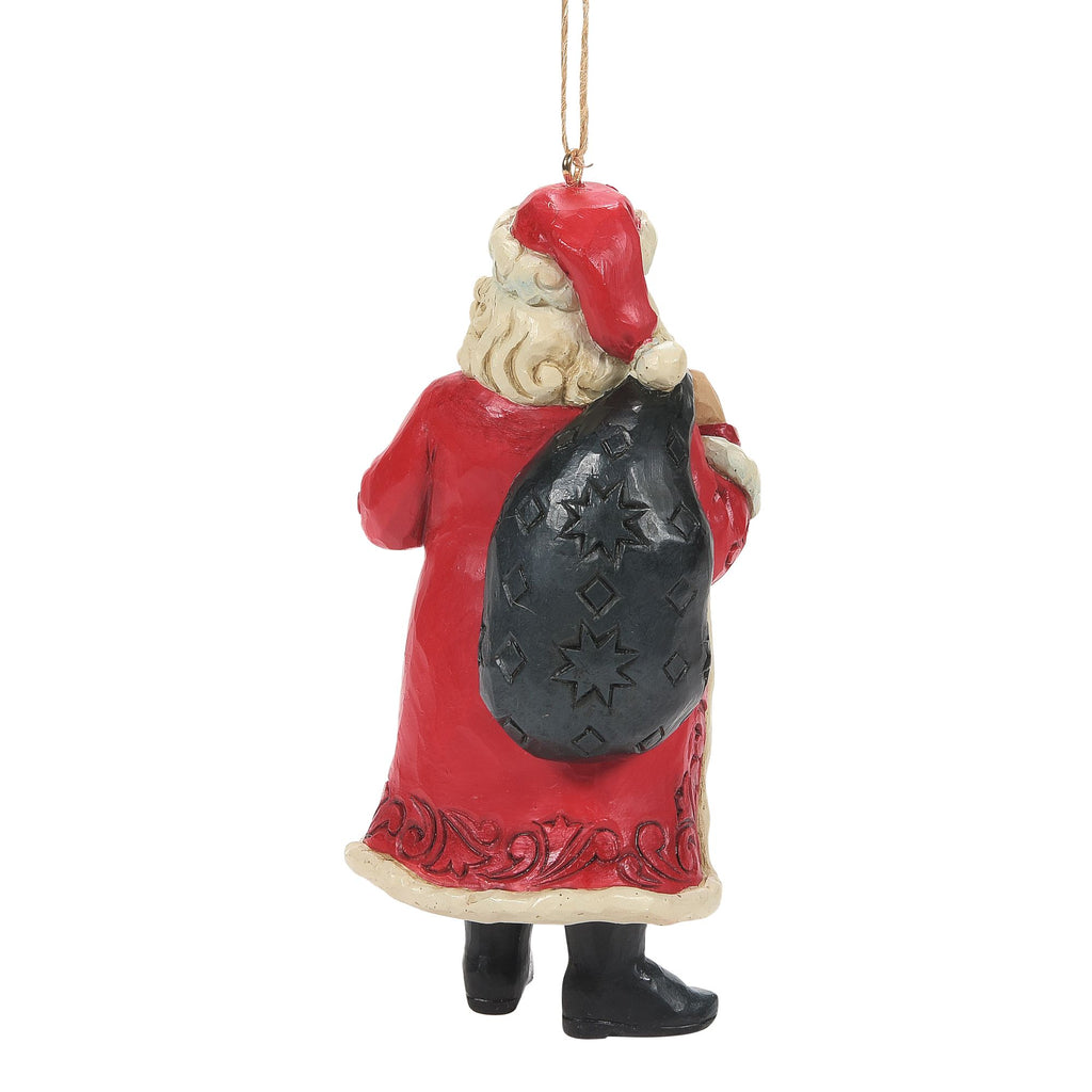Santa w/ FAO Toy Bag Ornament