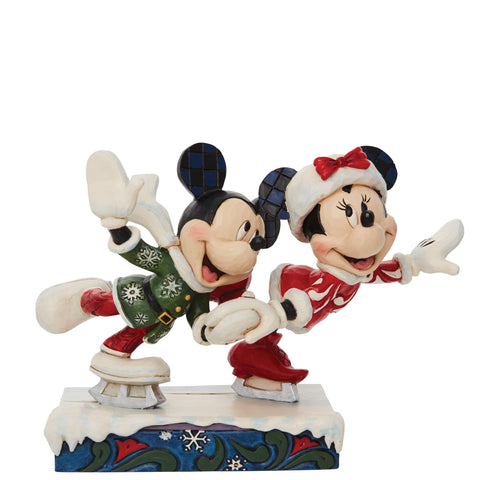 Minnie and Mickey Ice Skating