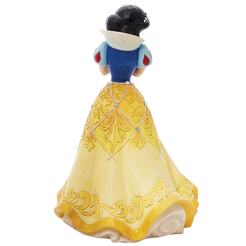Enesco Disney Traditions by Jim Shore Wood Carved Snow White Figurine,Blue