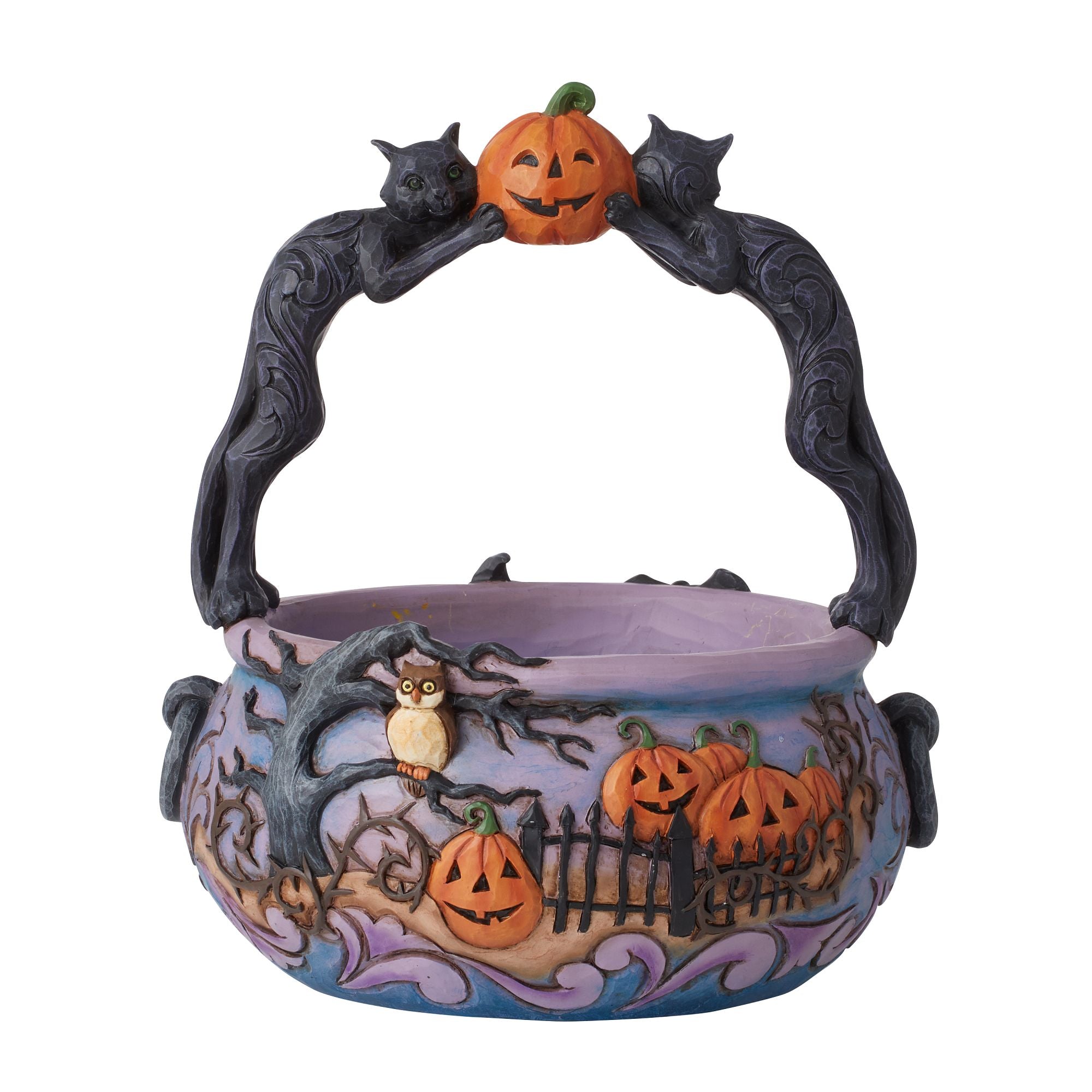 Fig Set/4 Halloween Basket Jim Shore