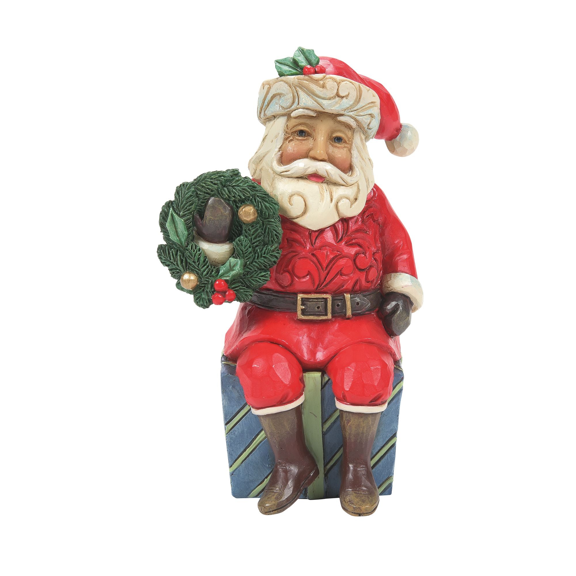 Mini Santa Sitting on Gifts