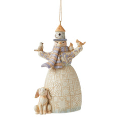Woodland Snowman ornament