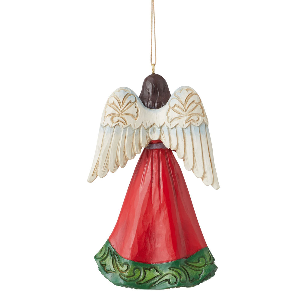 Angel with Holly Ornament