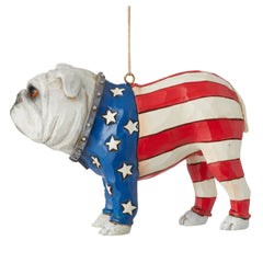 Patriotic Bulldog Ornament