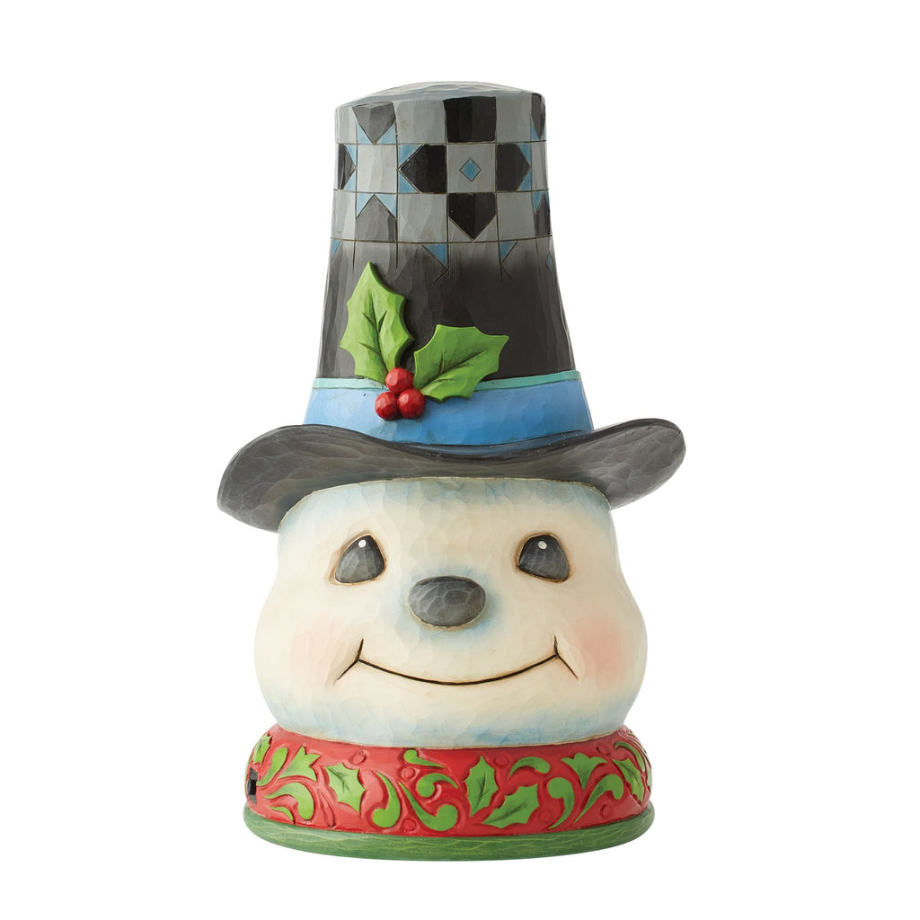 Snowman in Hat Lighted Rotator